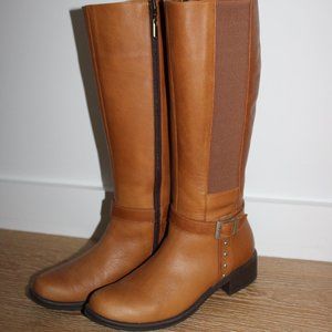 Knee high brown boots